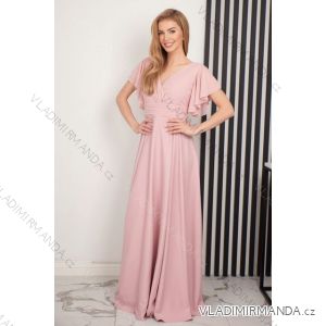 Langes formelles Kurzarmkleid für Damen (36-54) POLISH FASHION PMLMR23LAURA-1