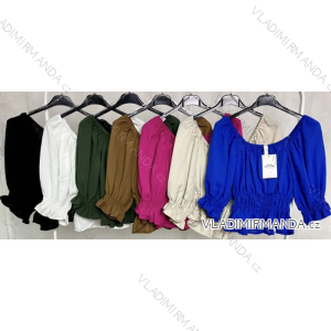 Langärmliges Crop-Top für Damen (S/M EINHEITSGRÖSSE) ITALIAN FASHION IMPLP2379001065