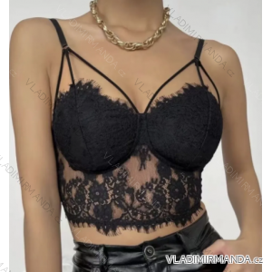 Träger-Crop-Top für Damen (Einheitsgröße S/M) ITALIAN FASHION IMPCF230WH972