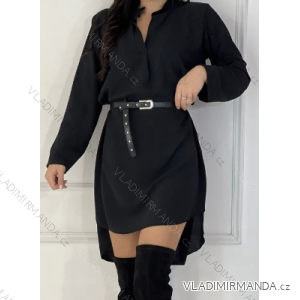 Langärmliges Hemdkleid für Damen mit Gürtel (S/M EINHEITSGRÖSSE) ITALIAN FASHION IMPCF237947MICROSTORE