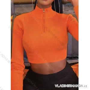 Langärmliges Crop-Top für Damen (Einheitsgröße S/M) ITALIAN FASHION IMPCF23M7559