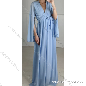 Langes, elegantes Langarmkleid für Damen (Einheitsgröße S/M) ITALIAN FASHION IMPBB23B23484