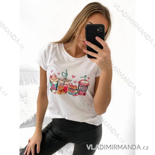 T-Shirt Kurzarm Frauen (UNI S-M) ITALIENISCHE MODE IMM20330