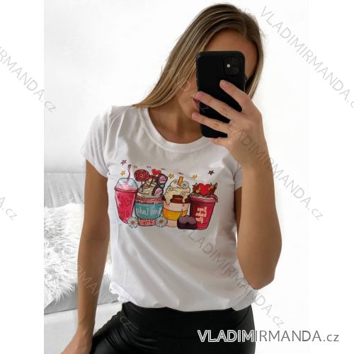 T-Shirt Kurzarm Frauen (UNI S-M) ITALIENISCHE MODE IMM20330